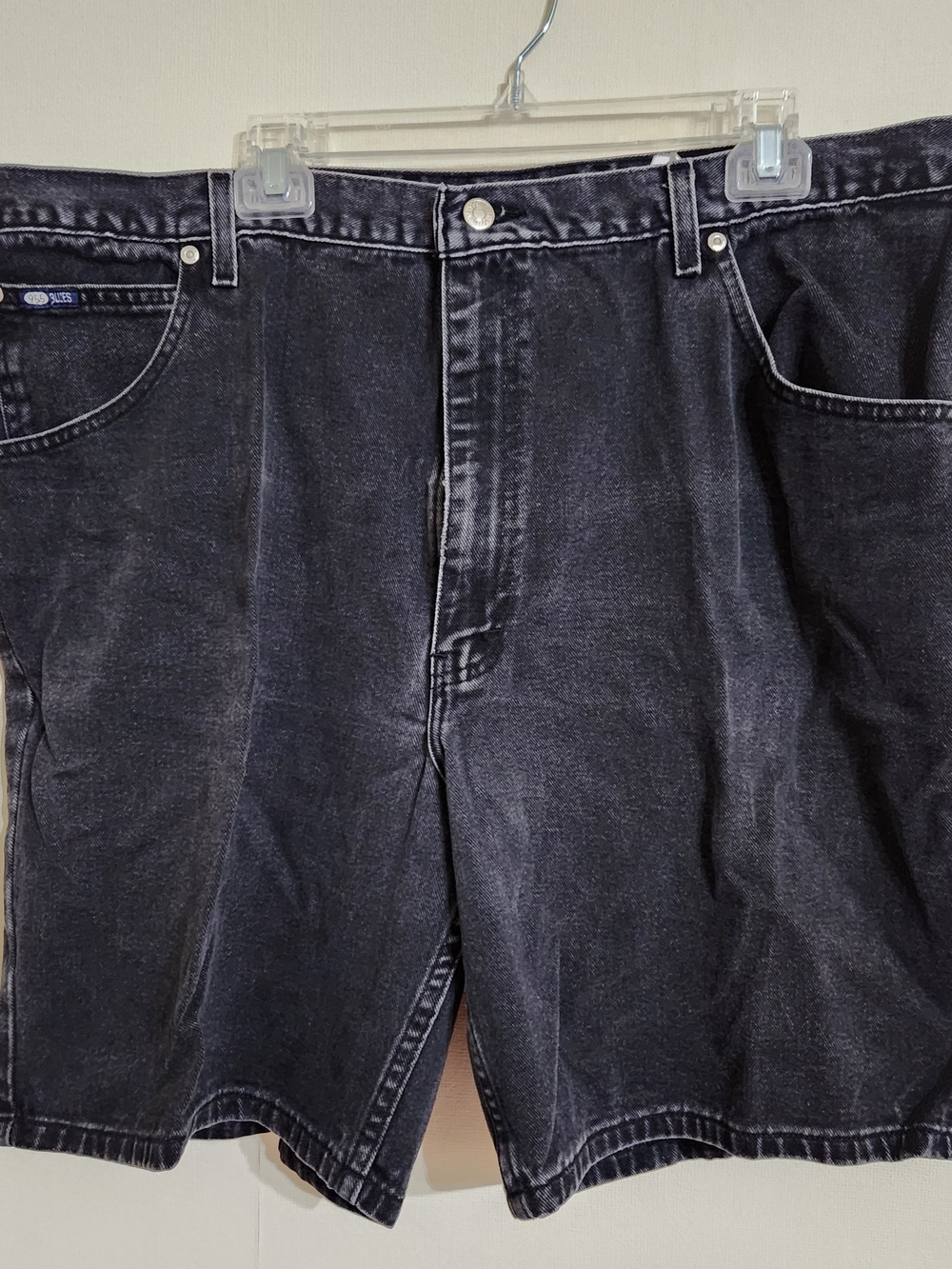 Lee Relaxed Fit Washed Black Denim Shorts